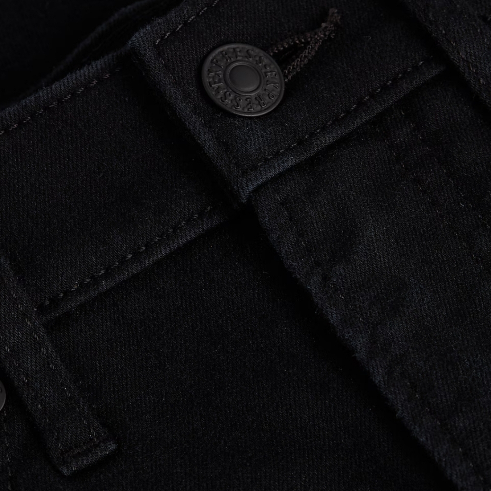 293B. NWT Express Skyscraper Mid Rise Black Denim Jeans - Size 0S - Picture 6 of 8